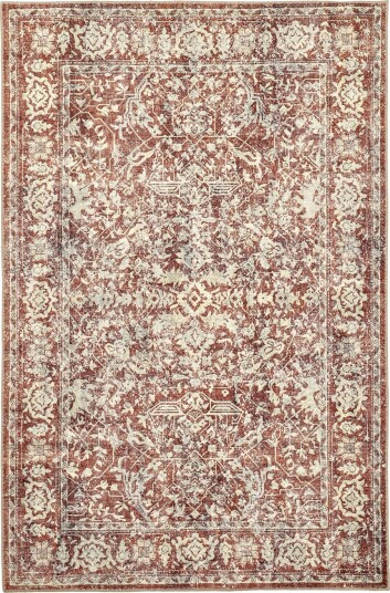 Flatvevd teppe Meralis rød Størrelse: 230 x 340 cm