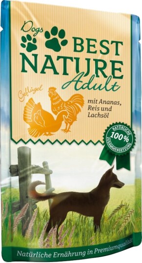 Best Nature Våtfôr Adult Dog Fjærkre & Ananas 12 X 150 G