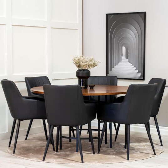 Venture Home Spisegruppe Venture Home Copenhagen med 6stk Comfort Stoler GR23961