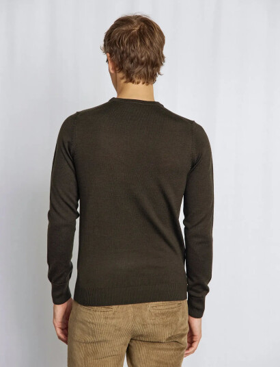Bruun & Stengade Bs Jupiter Regular Fit Knitwear - Khaki green - S