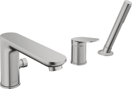 Duravit Badekarbatteri Wave Med Dusjsett Børstet Stål
