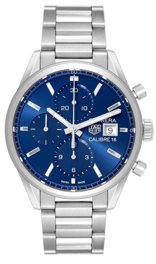 TAG Heuer Herreklokke CBK2112.BA0715 Carrera Blå/Stål Ø41 mm TAG Heuer Herreklokke CBK2112.BA0715 Carrera Blå/Stål Ø41 mm