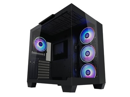 LC Power Dark Storm X Midi Tower Kabinett - Svart LC Power Dark Storm X Midi Tower Kabinett - Svart