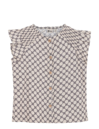 Daily 7 Shirt Lace Allover Print Grey 104 Daily 7 Shirt Lace Allover Print Grey 104