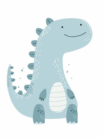 Namly Design Plakat Søt Dinosaur POSTERYS9K1B