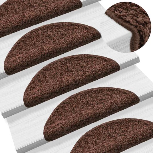 Trappematter 30 stk brun 56x17x3 cm 8721288459213
