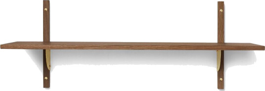 Ferm Living Sector hylle L/S Smoked Oak brass