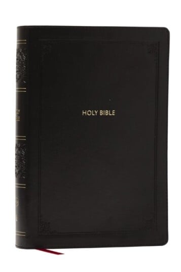 NKJV Giant Print End of Verse Reference Bible Black Leathersoft Red Letter Comfort Print Thumb Indexed NKJV Giant Print End of Verse Reference Bible Black Leathersoft Red Letter Comfort Print Thumb Indexed