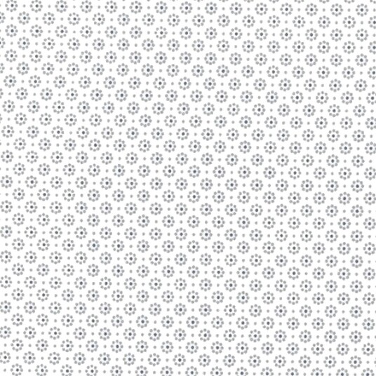 Voksduk Belle Fleur Off White/Støvet Blå 2 meter