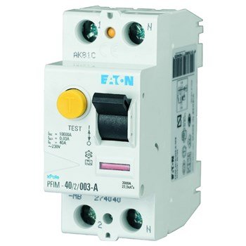 EATON jordfeilbryter 40A 100mA 2pol