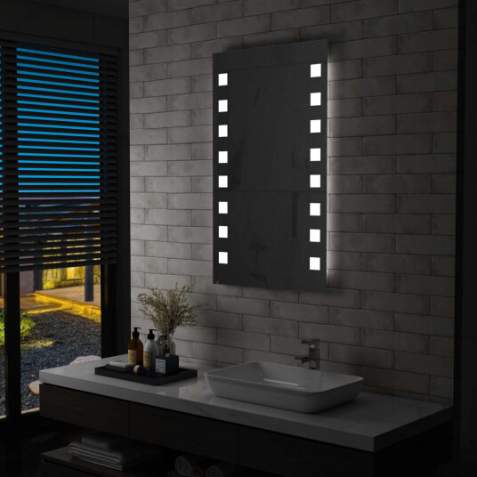 vidaXL LED-veggspeil til bad 60x100 cm vidaXL LED-veggspeil til bad 60x100 cm