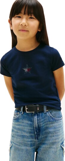 Tommy Hilfiger Star Flag Tee Ss Navy 128