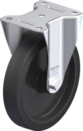 Blickle 754176 B-Poev 201R Faste Hjul, Hjuldiameter 200 Mm, Bæreevne (Maks.) 400 Kg, 1 Stk