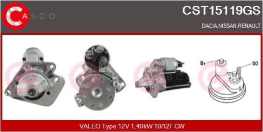 Starter CASCO CST15119GS Starter CASCO CST15119GS