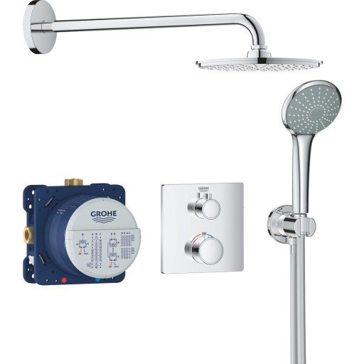 Grohe Grohtherm Rainshower Cosmopolitan 210 dusjsett, krom
