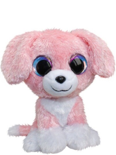 Lumo Stars kosebamse 15 cm Pinky Hund