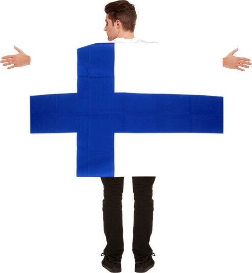 Netshirt Flaggkappe Finland One size Flaggcape-FI
