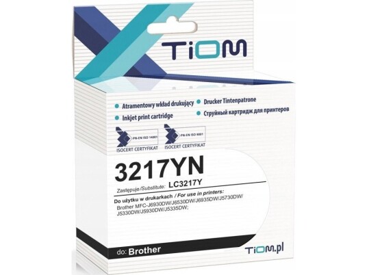 Tusz Tiom Tusz Tiom Do Brother 3217Yn | Lc3217y | 15Ml | Yellow