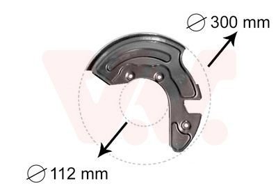 Bremseskjold VAN WEZEL 0323372