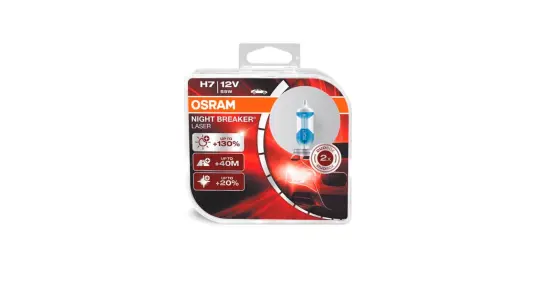 OSRAM Pærer H7 Night Breaker Laser 12V 55W PX26d - i par OSRAM Pærer H7 Night Breaker Laser 12V 55W PX26d - i par