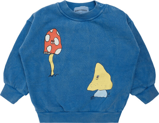 Bobo Choses Mush Monster Duo Sweat Shirt Blue 86