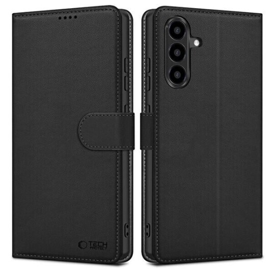 Tech-Protect Lommeboketui for Samsung Galaxy A36 med Magnet og Stativ - Svart