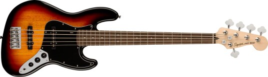 Squier Affinity Series Jazz Bass V 3-Color Sunburst, Svart Pg, Laurel Fb Squier Affinity Series Jazz Bass V 3-Color Sunburst, Svart Pg, Laurel Fb