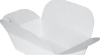 Kinaæske Stor 1000 Ml 100X165x65 Mm Karton Pe Belagt Hvid,6 Ps X 50 Stk/Krt