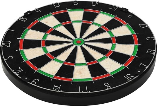  Profesjonell dartskive sisal med 6 darts