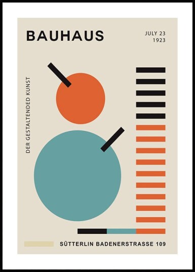 Bauhaus Geometry No.2 modernist Plakat Plakat / 100x150cm