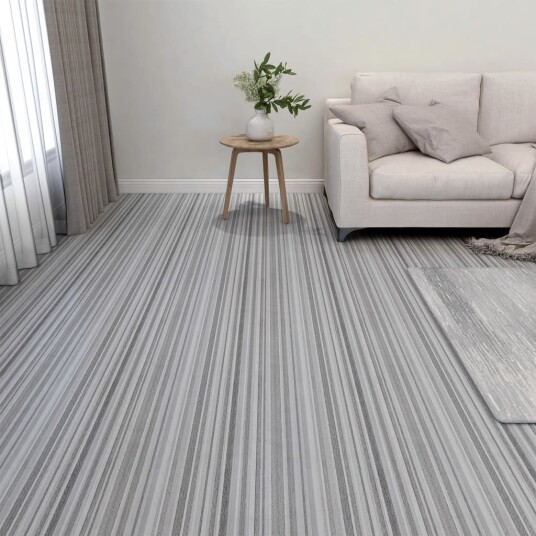 Selvklebende gulvplanker 20 stk PVC 1,86 m² lysegrå