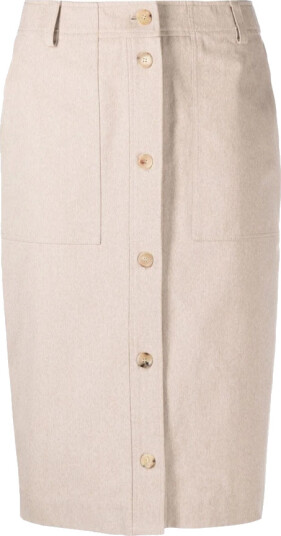 Moschino Dame Skjørt Beige M, Moschino Dame Skjørt Beige M,