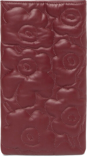 Marimekko Phone Pocket Unikko   Burgundy   ONE SIZE