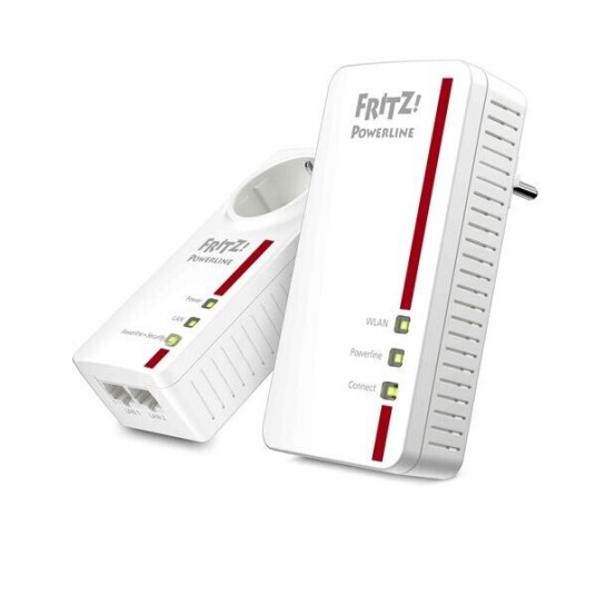 AVM Fritz!Powerline 1260E Strømlinjeadaptersett Wi-Fi 5 1200 Mbps Hvit