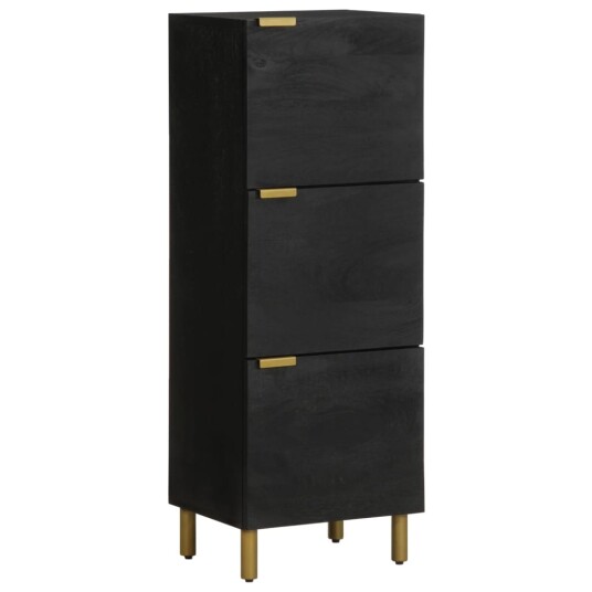  Highboard svart 40x33x110 cm konstruert tre