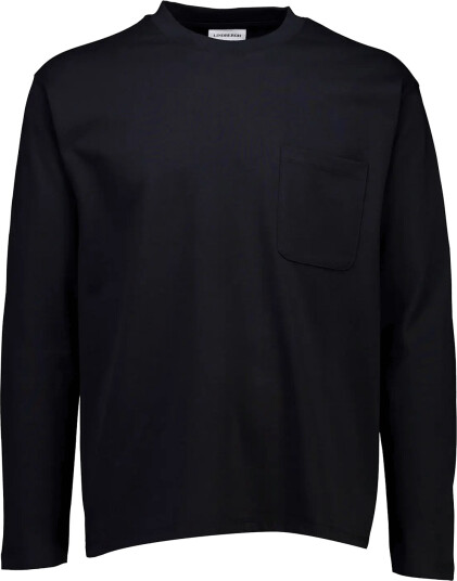 Lindbergh O Neck Tee Oversized Cropped L/S Black XL