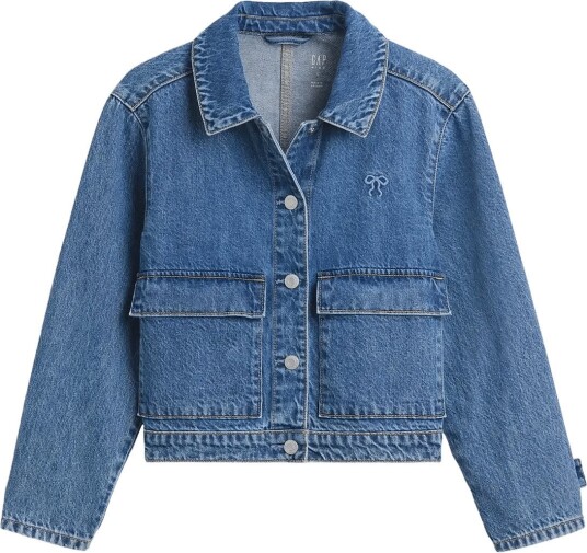 GAP Kids Denim Patch Pocket Jacket Blue 152/158 GAP Kids Denim Patch Pocket Jacket Blue 152/158