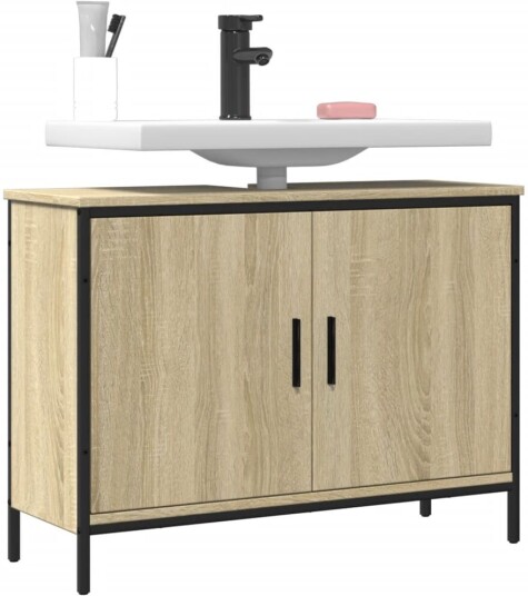 Servantskap sonoma eik 80x30x60 cm konstruert tre