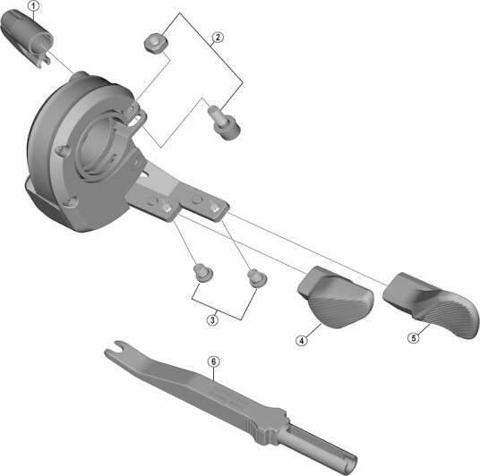 Shimano Deore XT A-grep høyre til modell SW-M8050