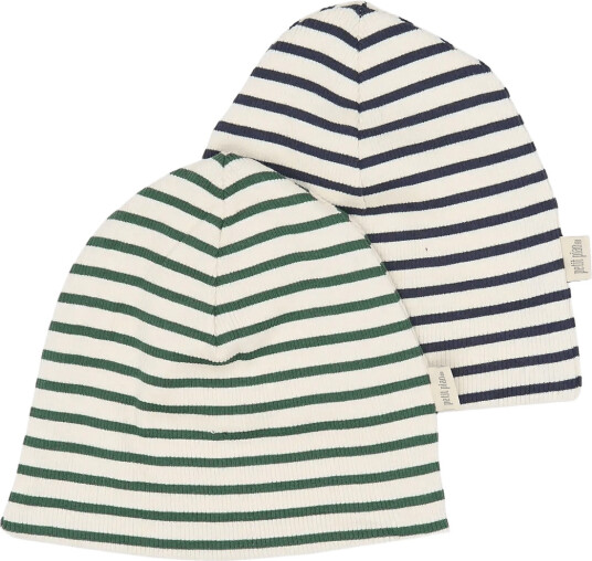 Petit Piao Ppsky Beanie 2 Pack   Navy   86/98