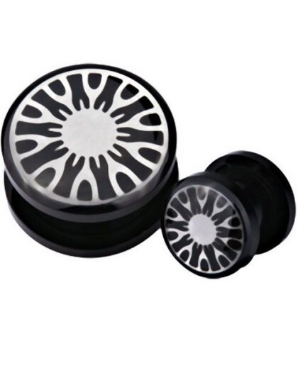 Silver Rims Piercing Plugg