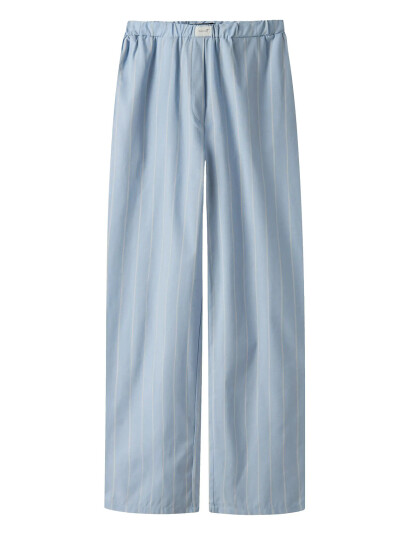 LMTD Nlfhelles Poplin Wide Pant Blue 176