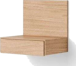 New Works - Tana Wall Mounted Nightstand Oak New Works New Works - Tana Wall Mounted Nightstand Oak New Works