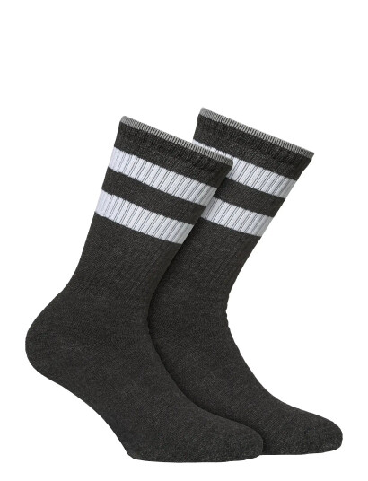 Alpacasocks&Co Knitted Merino Socks In 2 Pack Grey 36 39