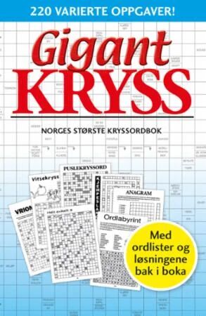 Gigantkryss 2. Norges største kryssordbok. 220 varierte oppgaver!