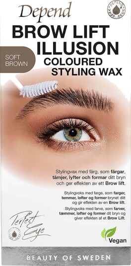 Depend Brow Lift Illusion Coloured Styling Wax Soft Brown 5g