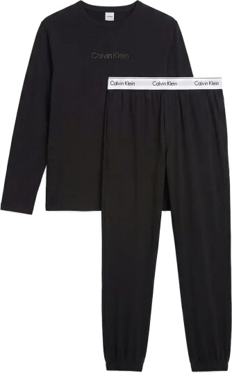 Calvin Klein Holiday Ls Tee Jogger Set BLACK S Calvin Klein Holiday Ls Tee Jogger Set BLACK S
