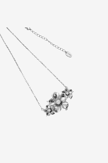 Ioaku Halskjede LA Fleur Multi Pendant Gold Stainless Steel Sølv