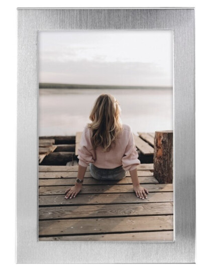 Hama 00193109 Enbildsram Gjuten Aluminium Silver Bord Vägg 10 X 15 Cm Rektangulär