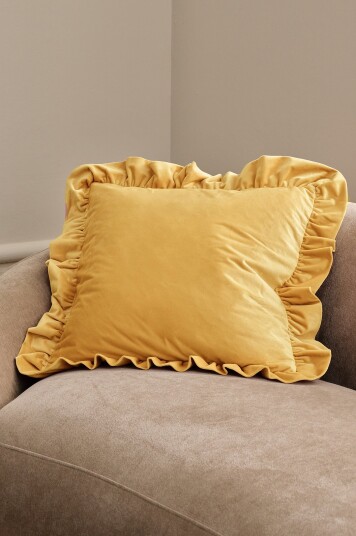 Ellos Home   Putetrekk Nora Frill   Gul